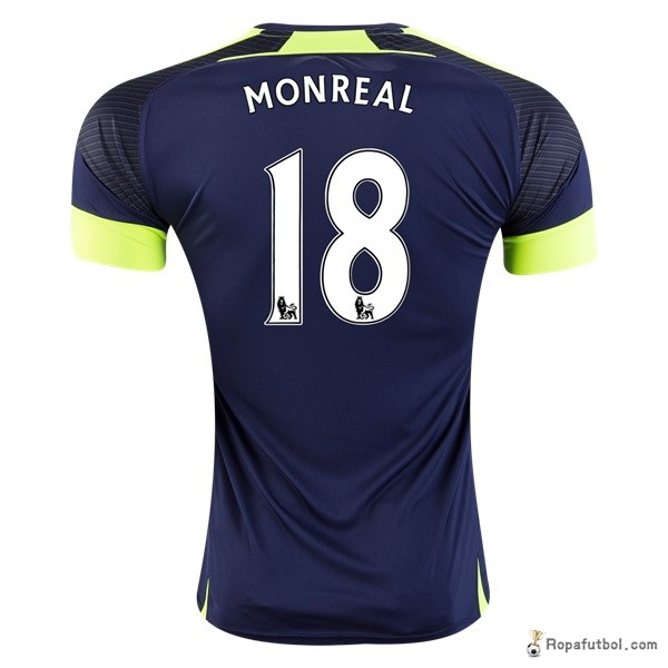 Camiseta Arsenal Replica Tercera Ropa Monreal 2016/17 Azul